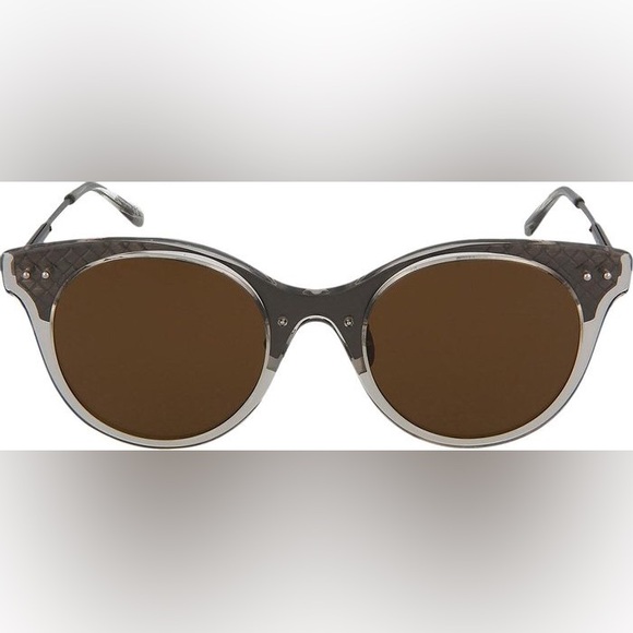 Bottega Veneta Accessories - Bottega Veneta Woman’s Round Frame Acetate Sunglasses Brown OS